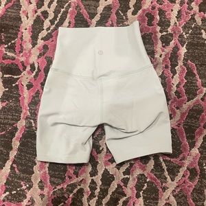 Lululemon align shorts. Size 0. Worn. Light blue